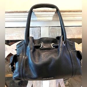 Cole Haan Black Pebbled Leather Shoulder Bag in Great Used Condition